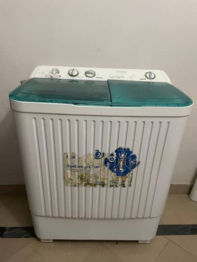 Haier HWM100-BS Semi Automatic Washing Machine Almost new