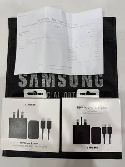 Samsung 45 Watts Charger 100% Original Box Pack Sealed