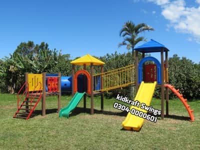 Kids slide, Seesaw, Merry-go-round, Jungle gym, Trampoline, Monkey bar