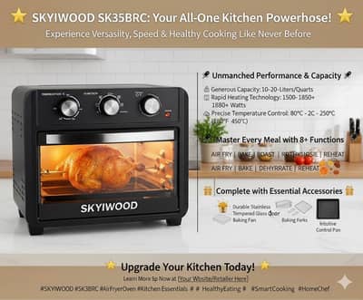 Skywood Air Fryer & oven with warranty