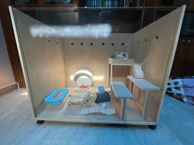Custom Hamster Cage with Accessories