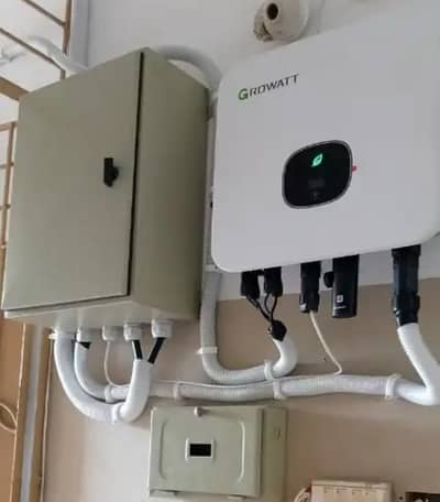 solar installation solar inverter repairing elevated structure