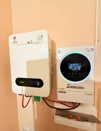 Solar installation solar inverter repairing elevated structure