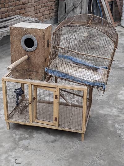 2 cage and 1 Ring Nick breeding box good condition