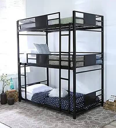 High quality iron triple bunker bed/ Kids Bed