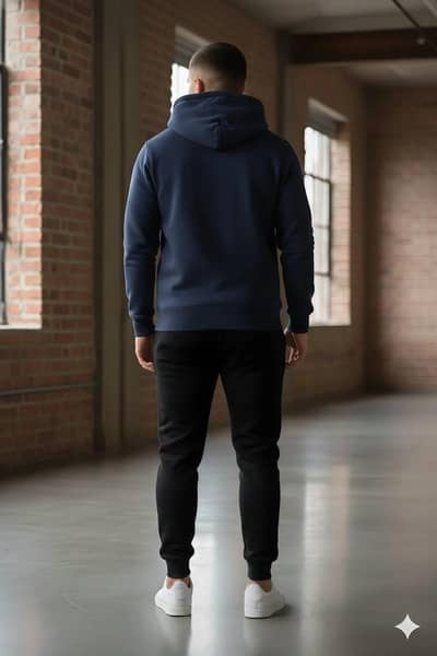 67 Blue&Black Printed Hoodie Track Suit