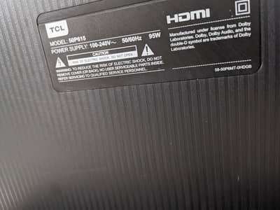 TCL uhd 4 k led tv. 50P615