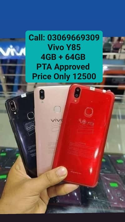 Vivo Y85 PTA Approved 4GB + 64GB 10by10 With Box With Warranty