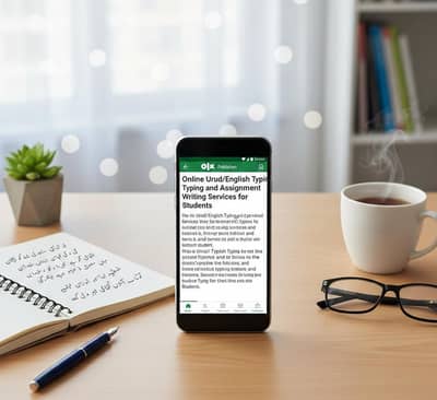 online English/Urdu typing and assignment writing