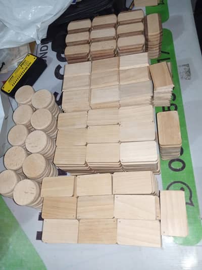 Wood Keychains Available for Printing and Engraving