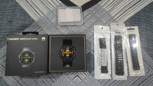 Huawei Watch GT 6 Pro – Black | New with Box and Extra Straps Included
