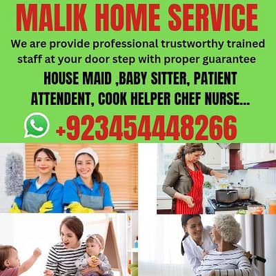 PROFESSIONAL MAID BABY SITTER PATIENT ATTENDENT COOK HELPER CHEF