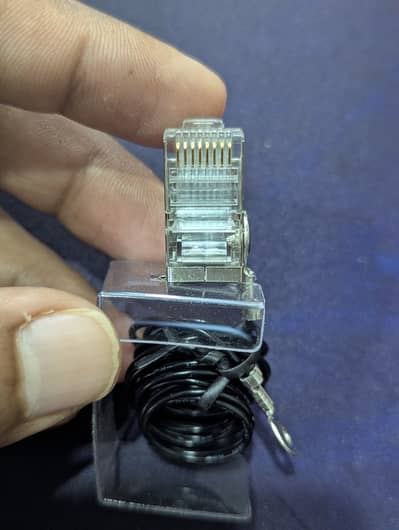 Branded RJ 45 Shocked proof|Earthing Connecters| per peice/300