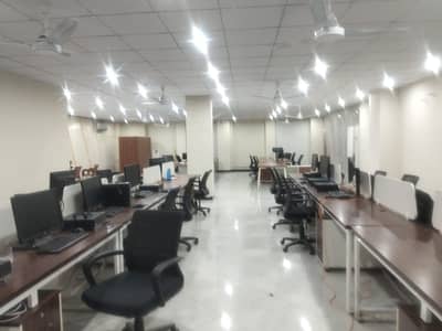 24 Marla Corner Brand New Hall for Rent Ready to Move 2nd Floor For It office Software House