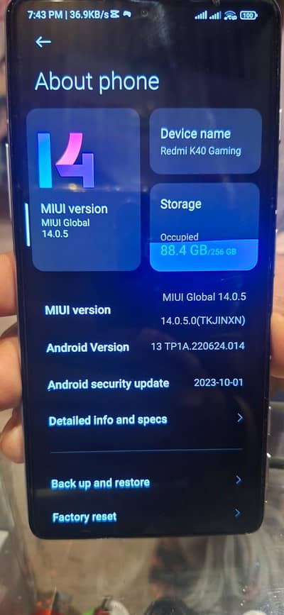 redmi k40 12 /256 pta approved 10/10 120fps best' battery  best pubg