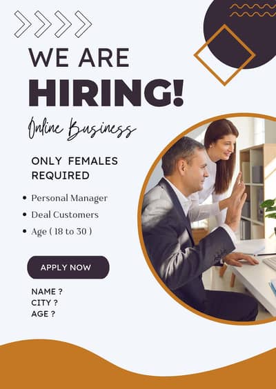 Need Female Staff For  Online Work