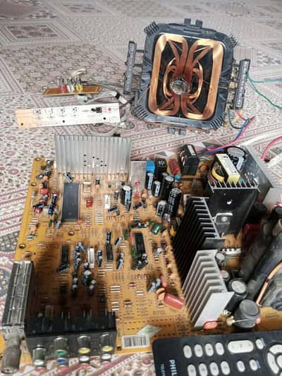 Philips TV kit with remote control.