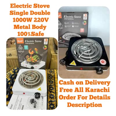 Electric Stove Single Double Burners RAF Brand