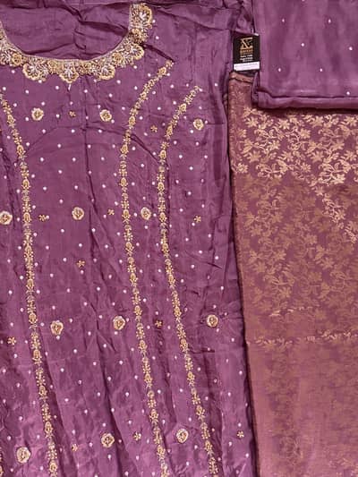 Embroided dress party wear