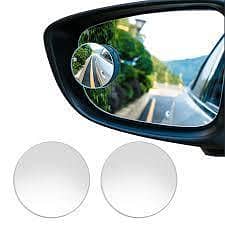 2Pcs Adjustable Blind Spot Mirror | Wide Angle Rear View | 360° Rotatable Convex Design
