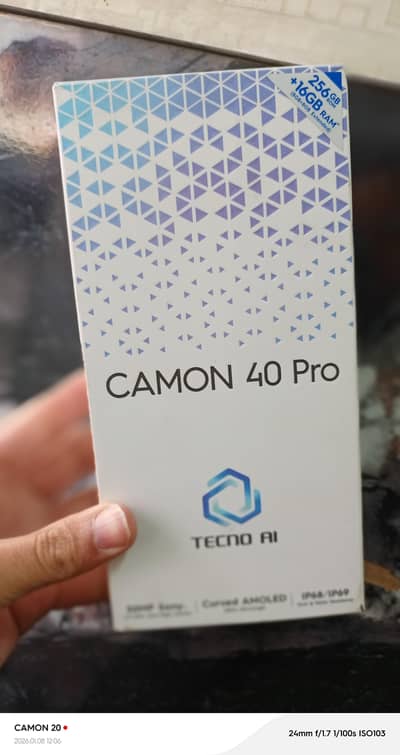 Camon 40 pro (16gb ram ) (256gb rom)