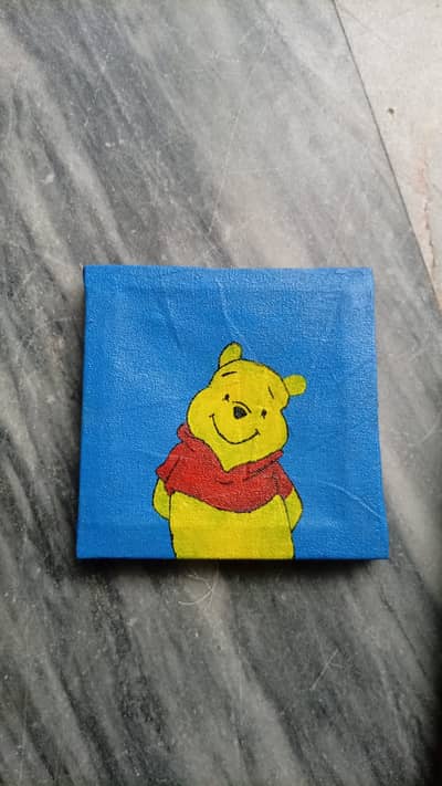 painting calligraphy , Artist, canves fram with color and gold leaves