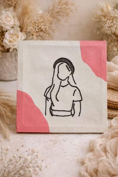 painting calligraphy , Artist, canves fram with color and gold leaves