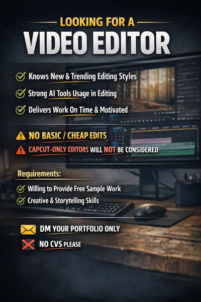 Looking for video editor