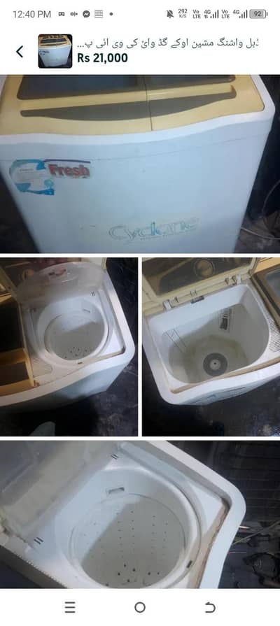 convert washing machine ok good working