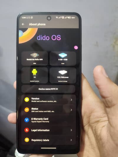 VGO TEL NOTE 23 PTA APPROVED DUAL SIM