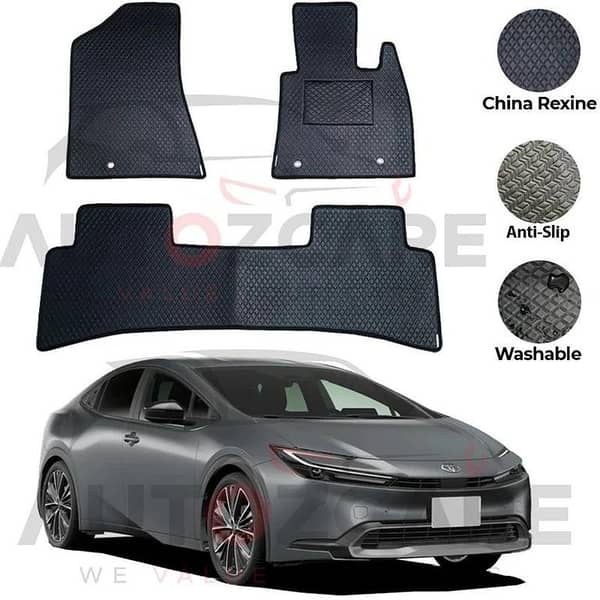 Toyota Prius HEV China Rexine Floor Mat 3PCS - Model 2022-2025