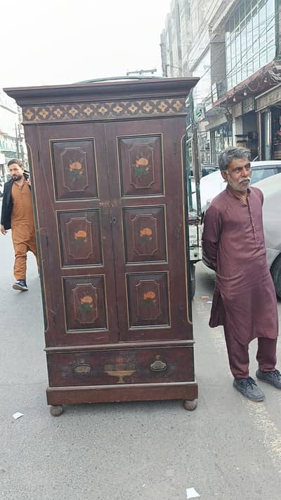 antique almari cabinet 100 year old imported solid almirah unique rare