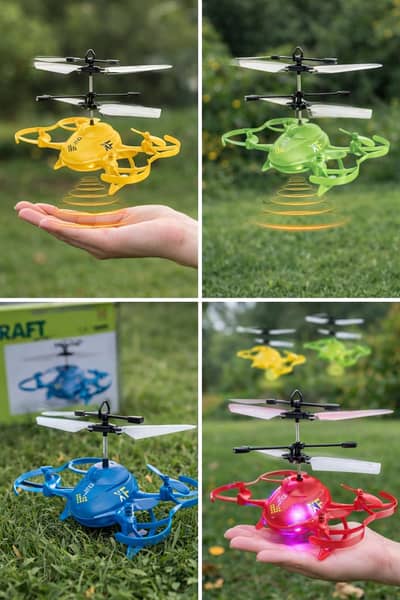 Hand Sensor Flying Toy for Kids with LED Lights