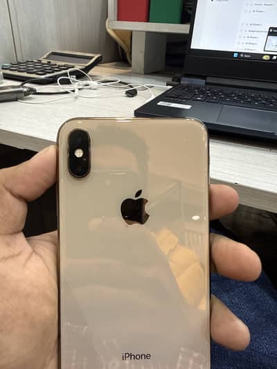 iphone Xs Max Gold 256gb PTA with Box