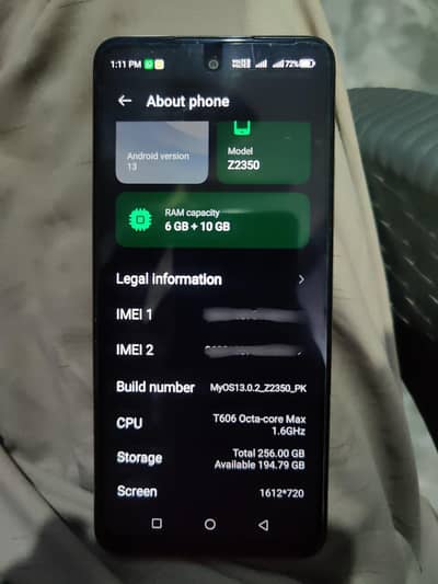 ZTE nubia v60 design 256gb