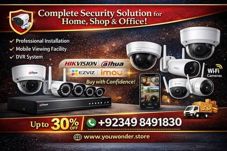 We deal in cctv cameras all types of cameras are available