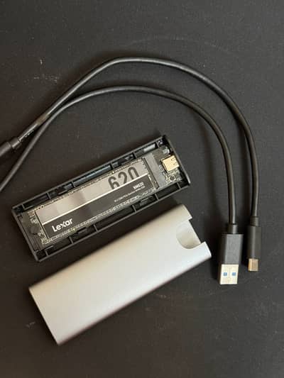 Lexar NM620 NVMe SSD 256GB + OSCOO NVMe USB Case (Price Negotiateable)