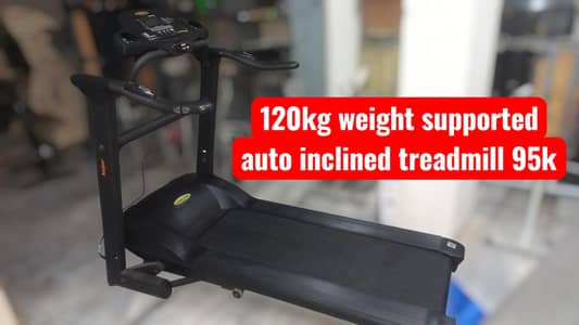 120kg 03335401216 Auto inclined treadmill electric exercise machine