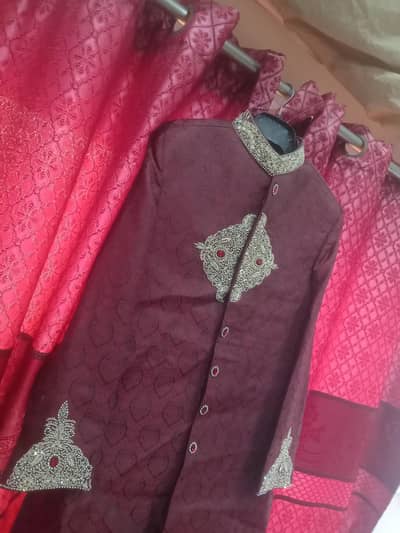 New beautiful Meroon colour 'Dulha Sherwani