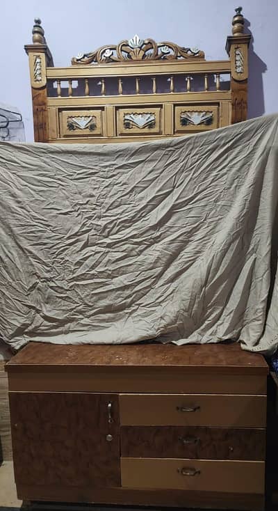 double bed with side tables