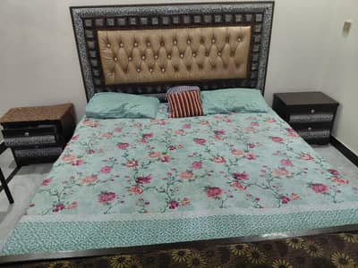 Bed for sale with side tables