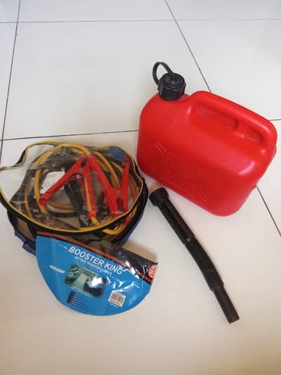 Car Battery Booster and Petrol Can Imported