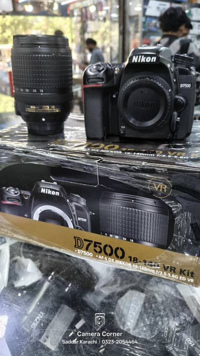Nikon D7500. with 18x140 Lens