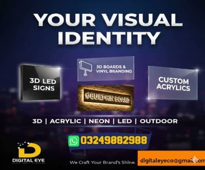 Sign board / 3D & Back-lit Boards / Customized Shop & Office Signage