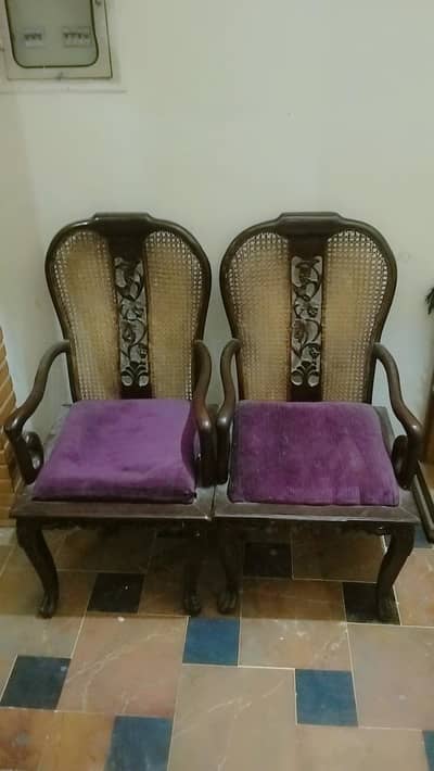 bedroom chairs cane  12 k