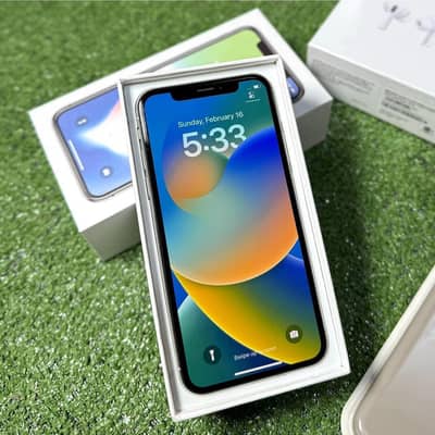 Iphone x 256gb with complete box whatsapp number 03294278281