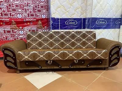 sofa cum bed / molty foam bed 2in1 / 10 years warranty sofa / sofa bed