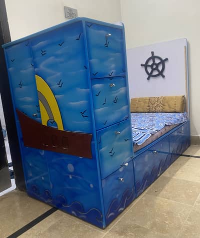 Baby Cot With Wardrobe