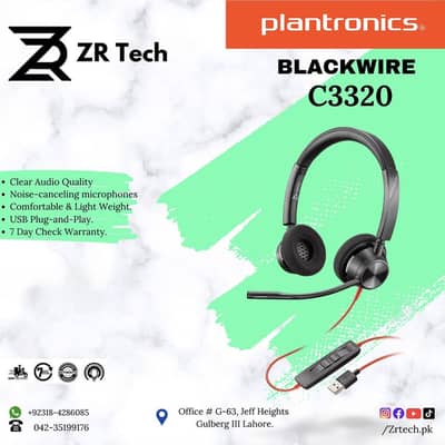 Plantronics Blackwire C3320/3325 USB Noise Cancellation