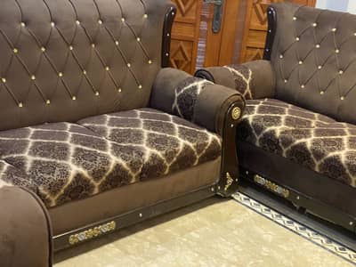 6 seater high back sofa